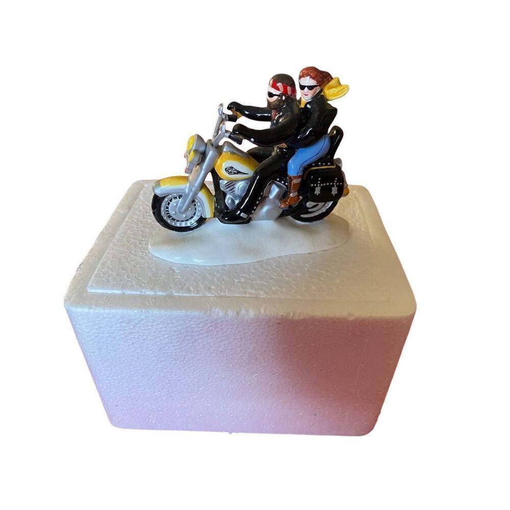 Department, 56 Harley Davidson, two for the road yellow motorcycle 1998